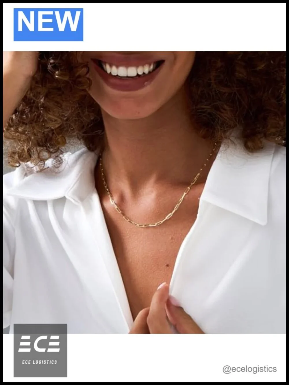 5MM Paperclip Chain Necklace 14K Gold Filled Dainty Link Necklace